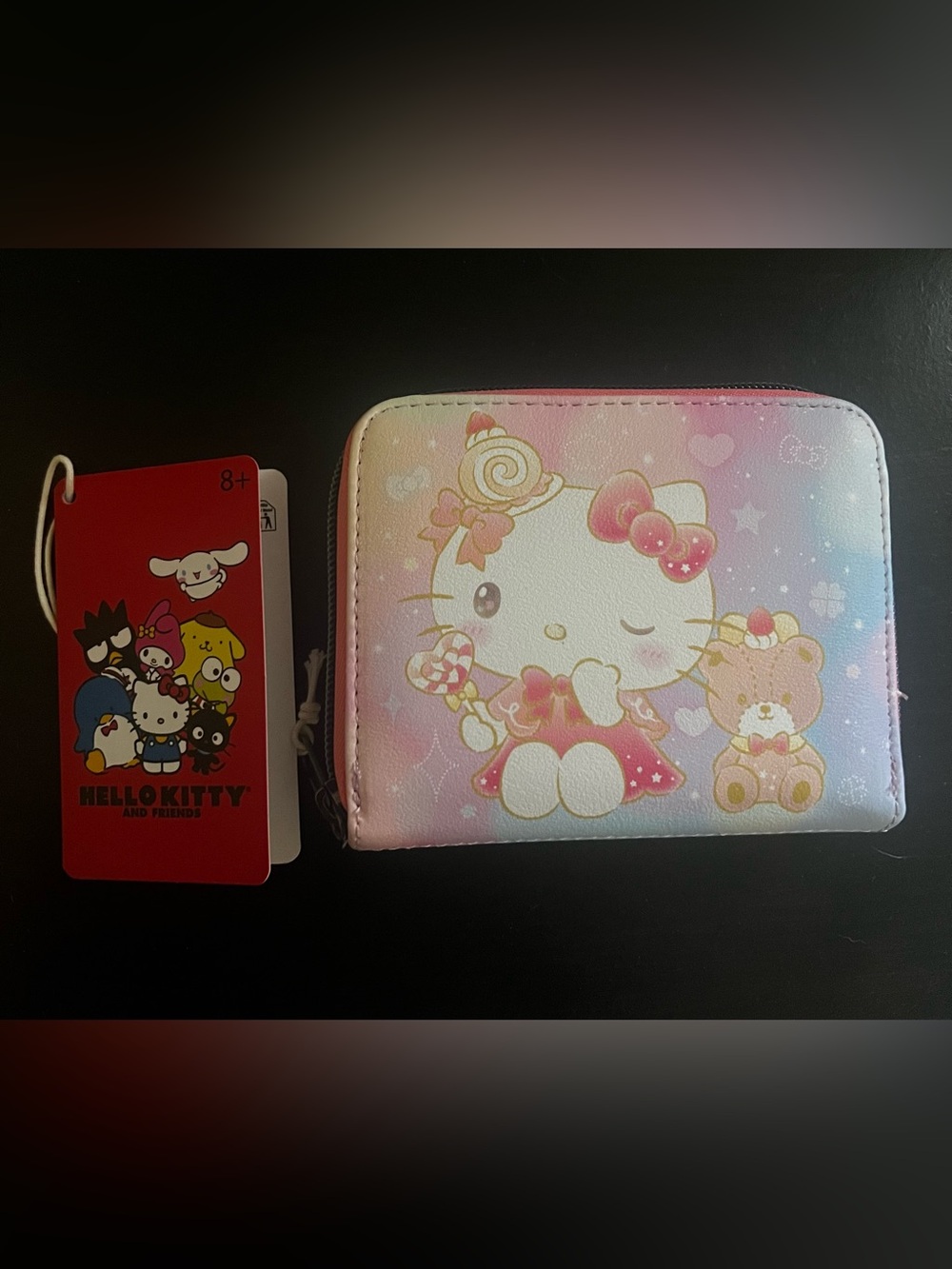 Hello Kitty Pink Sanrio Loungefly Zip Wallet